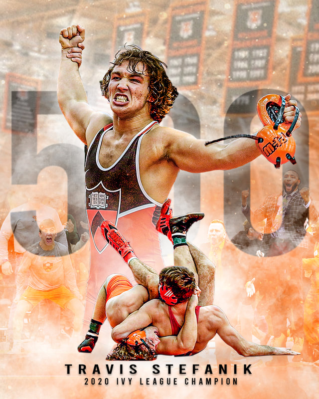 Travis Stefanik, Princeton University Wrestler, wins clutch match in dual against Cornell to win the first Ivy League Championship for Princeton Wrestling in 32 years and marks Princeton Athletics 500th Ivy Championship.